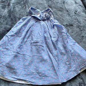 Beautiful blue dress size 18M by “just one you” by carters plus a NWOT headband